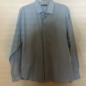 Express Men’s fitted button down casual shirt